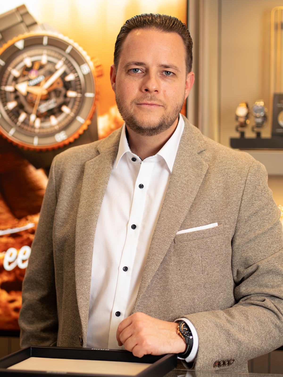 Businessportrait in einer Uhrenboutique